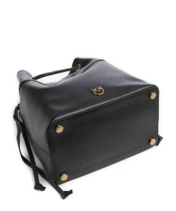 Pinko Hobo Bags|Crossbody Bags-Secchiello Classic Bucket bag softly grained calfskin