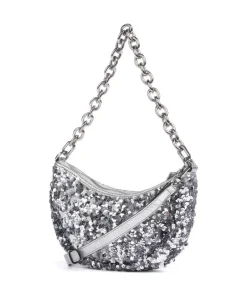 Abro Clutch & Evening Bags|Shoulder Bags-Sequins Moon Shoulder bag fine grain cow leather, fabric