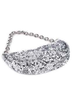Abro Clutch & Evening Bags|Shoulder Bags-Sequins Moon Shoulder bag fine grain cow leather, fabric