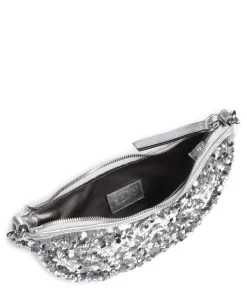 Abro Clutch & Evening Bags|Shoulder Bags-Sequins Moon Shoulder bag fine grain cow leather, fabric