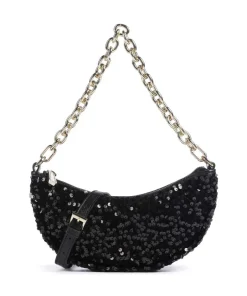 Abro Clutch & Evening Bags|Shoulder Bags-Sequins Moon Shoulder bag fine grain cow leather, fabric