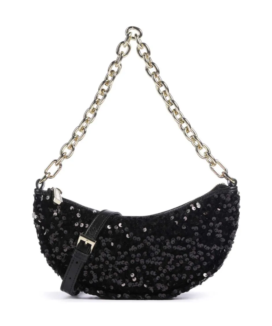 Abro Clutch & Evening Bags|Shoulder Bags-Sequins Moon Shoulder bag fine grain cow leather, fabric