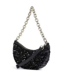 Abro Clutch & Evening Bags|Shoulder Bags-Sequins Moon Shoulder bag fine grain cow leather, fabric