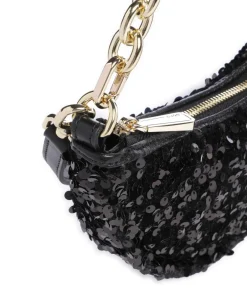 Abro Clutch & Evening Bags|Shoulder Bags-Sequins Moon Shoulder bag fine grain cow leather, fabric