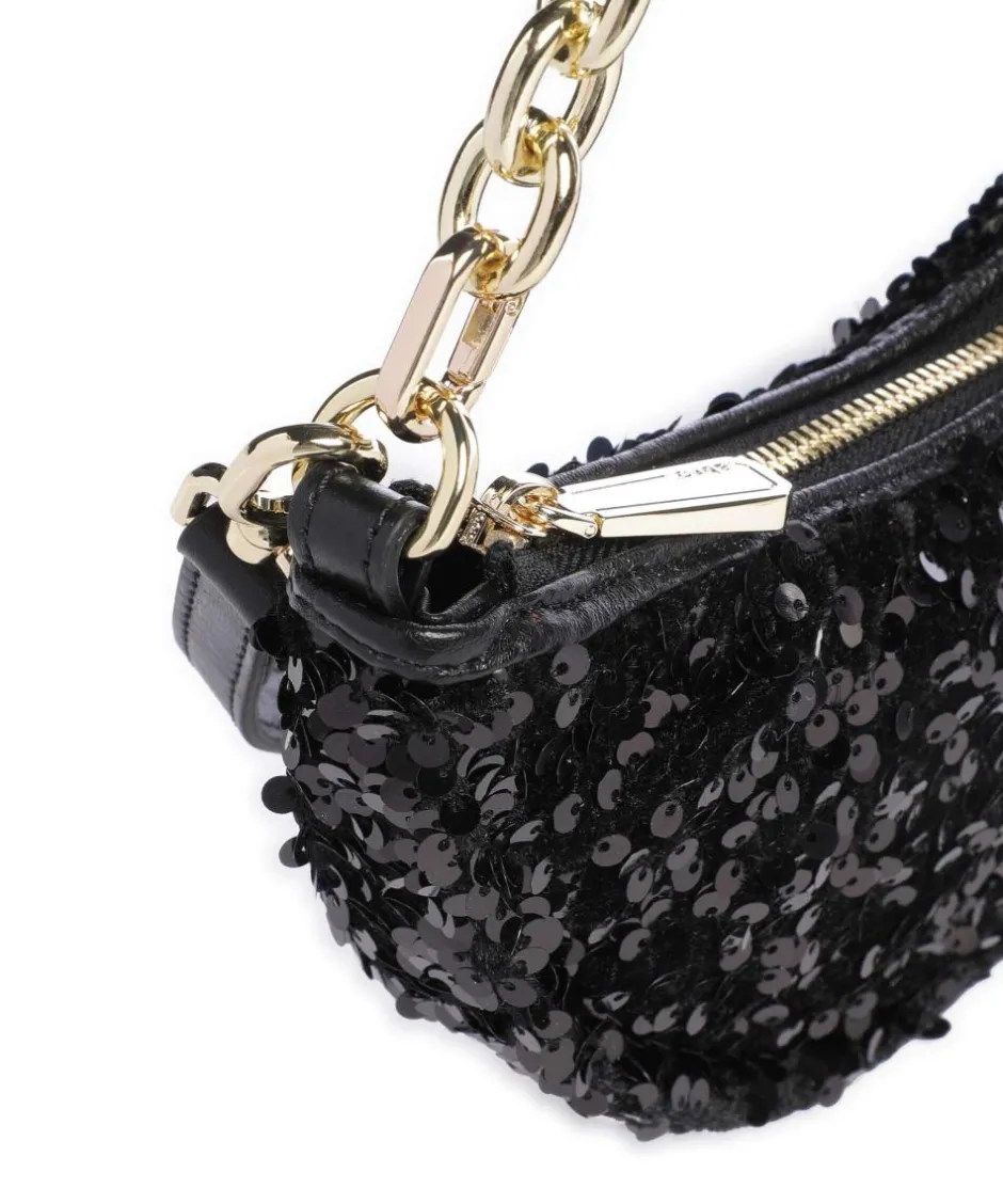 Abro Clutch & Evening Bags|Shoulder Bags-Sequins Moon Shoulder bag fine grain cow leather, fabric