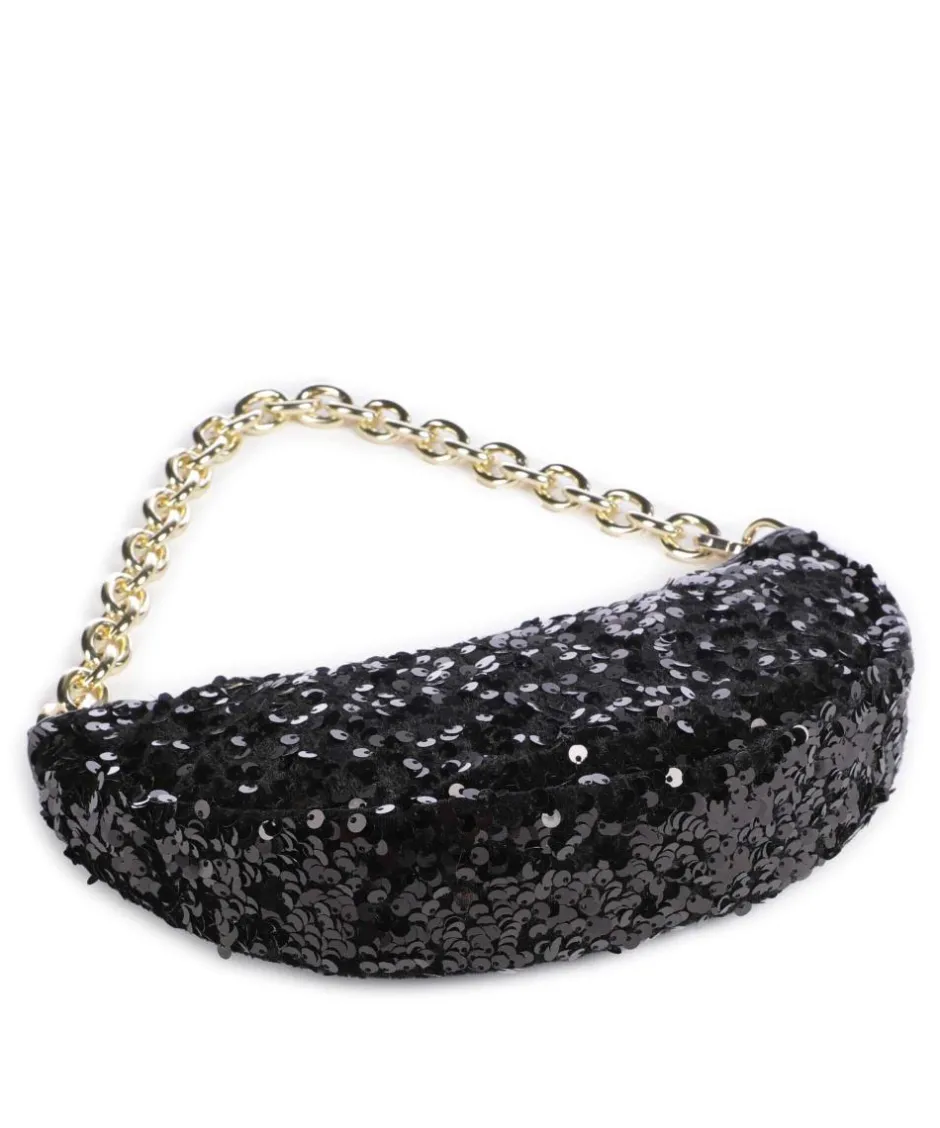 Abro Clutch & Evening Bags|Shoulder Bags-Sequins Moon Shoulder bag fine grain cow leather, fabric