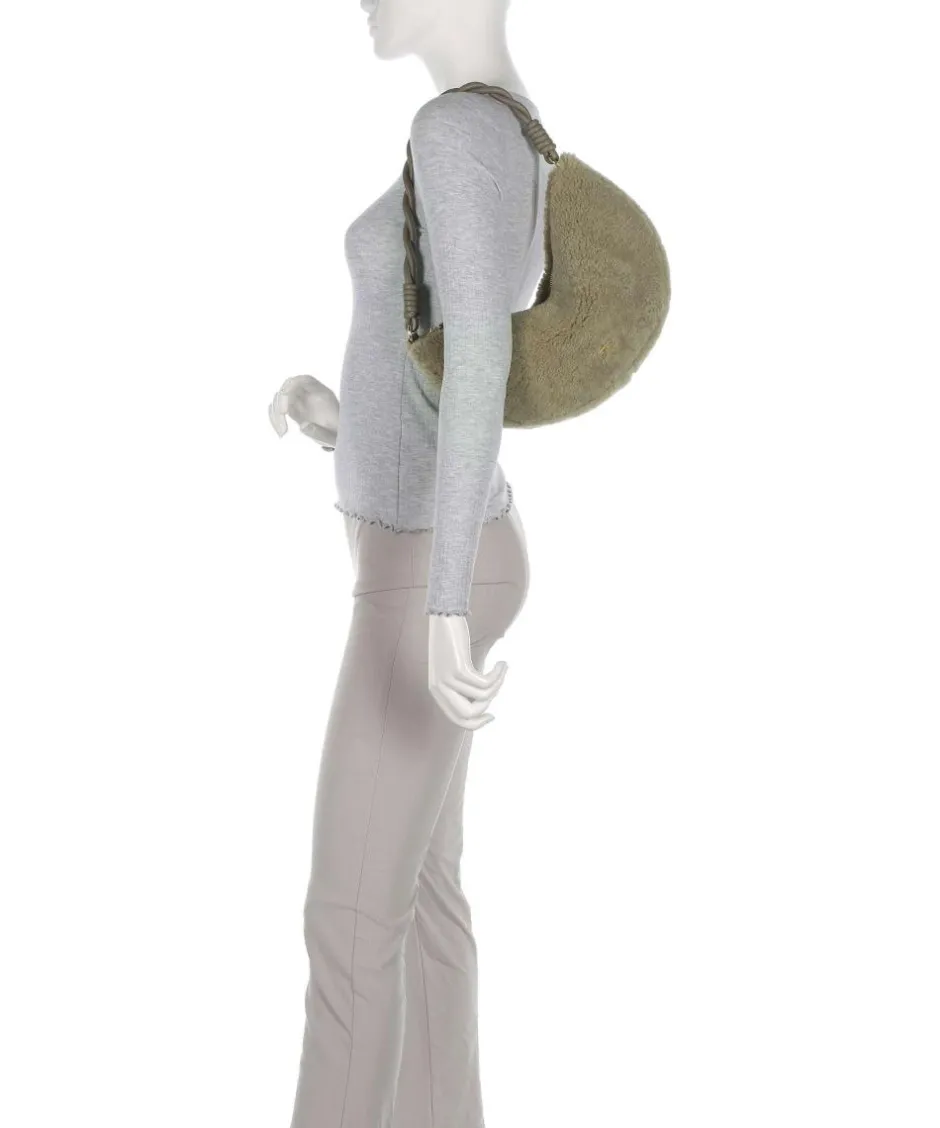 Abro Shoulder Bags-Shearling Moon Shoulder bag fur