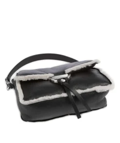 Abro Shoulder Bags|Crossbody Bags-Shearling Temi Shoulder bag soft cow leather