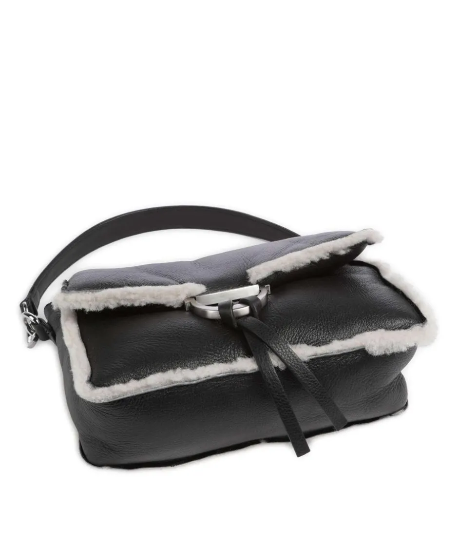 Abro Shoulder Bags|Crossbody Bags-Shearling Temi Shoulder bag soft cow leather