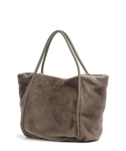 Abro Tote Bags-Shearling Willow Tote bag fur