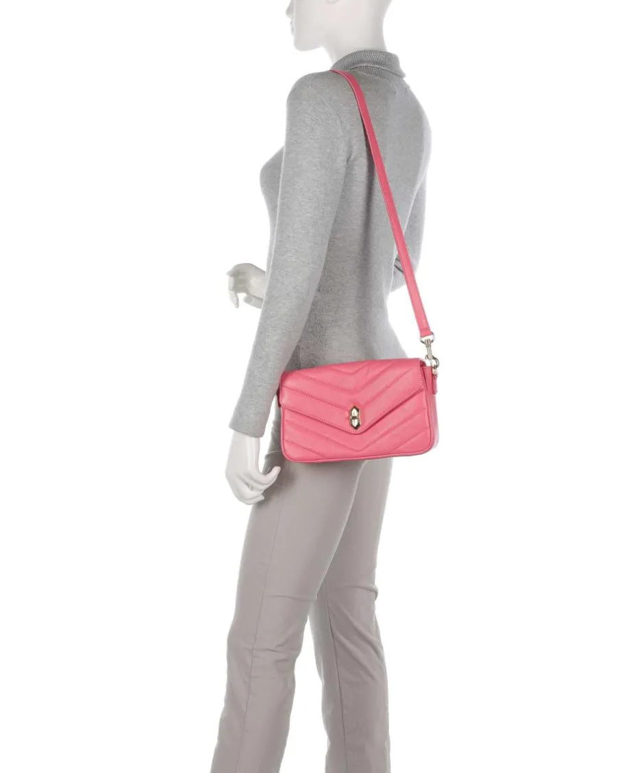 Lancaster Crossbody Bags-Soft Matelassé Crossbody bag soft cow leather