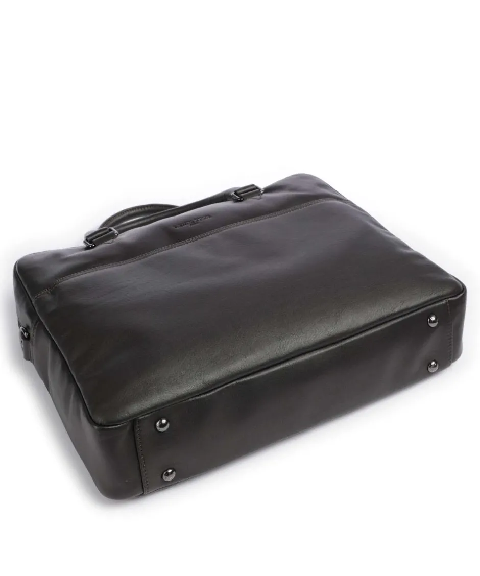 Lancaster Business- & Laptop Bags-Soft Vintage Briefcase 15″ soft cow leather