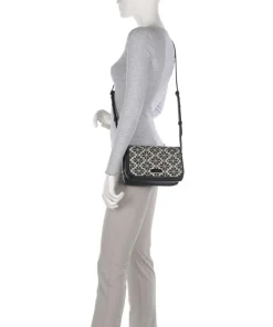 Kate Spade New York Crossbody Bags-Spade Flower Jacquard Crossbody bag fabric, fine grain cow leather