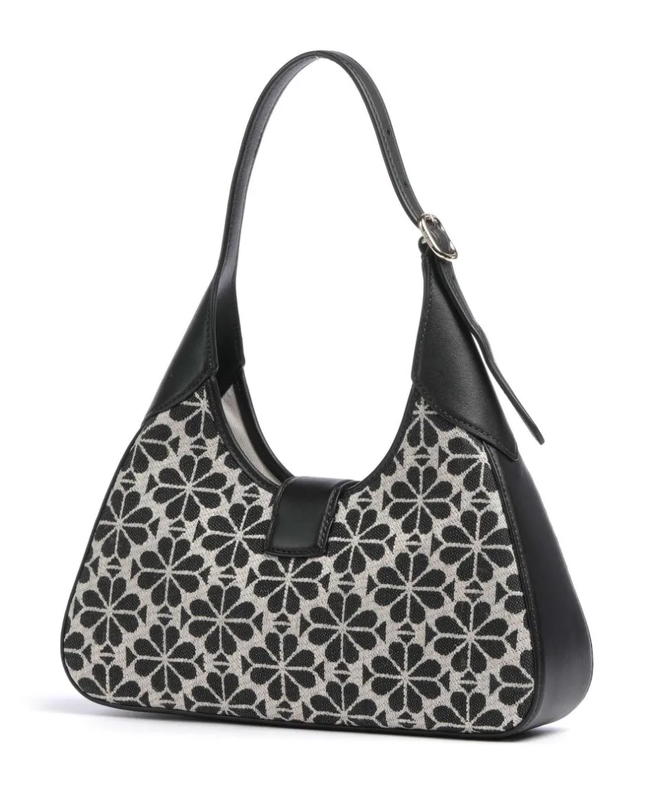 Kate Spade New York Shoulder Bags-Spade Flower Jacquard Shoulder bag fabric, fine grain cow leather