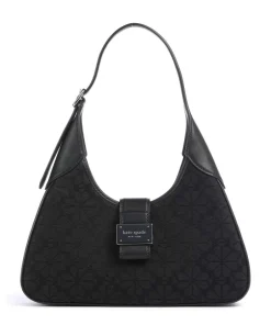 Kate Spade New York Shoulder Bags-Spade Flower Jacquard Shoulder bag fabric, fine grain cow leather