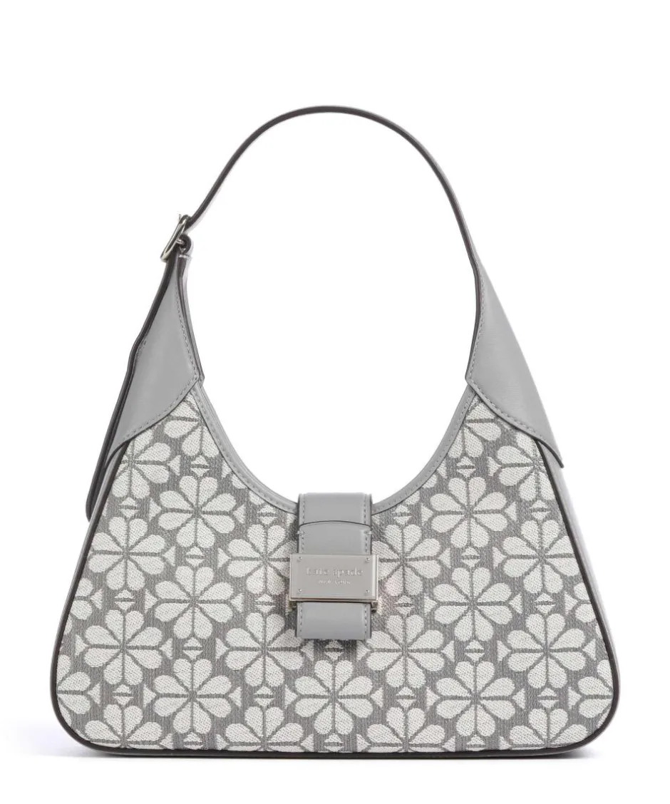 Kate Spade New York Shoulder Bags-Spade Flower Jacquard Shoulder bag fabric, fine grain cow leather