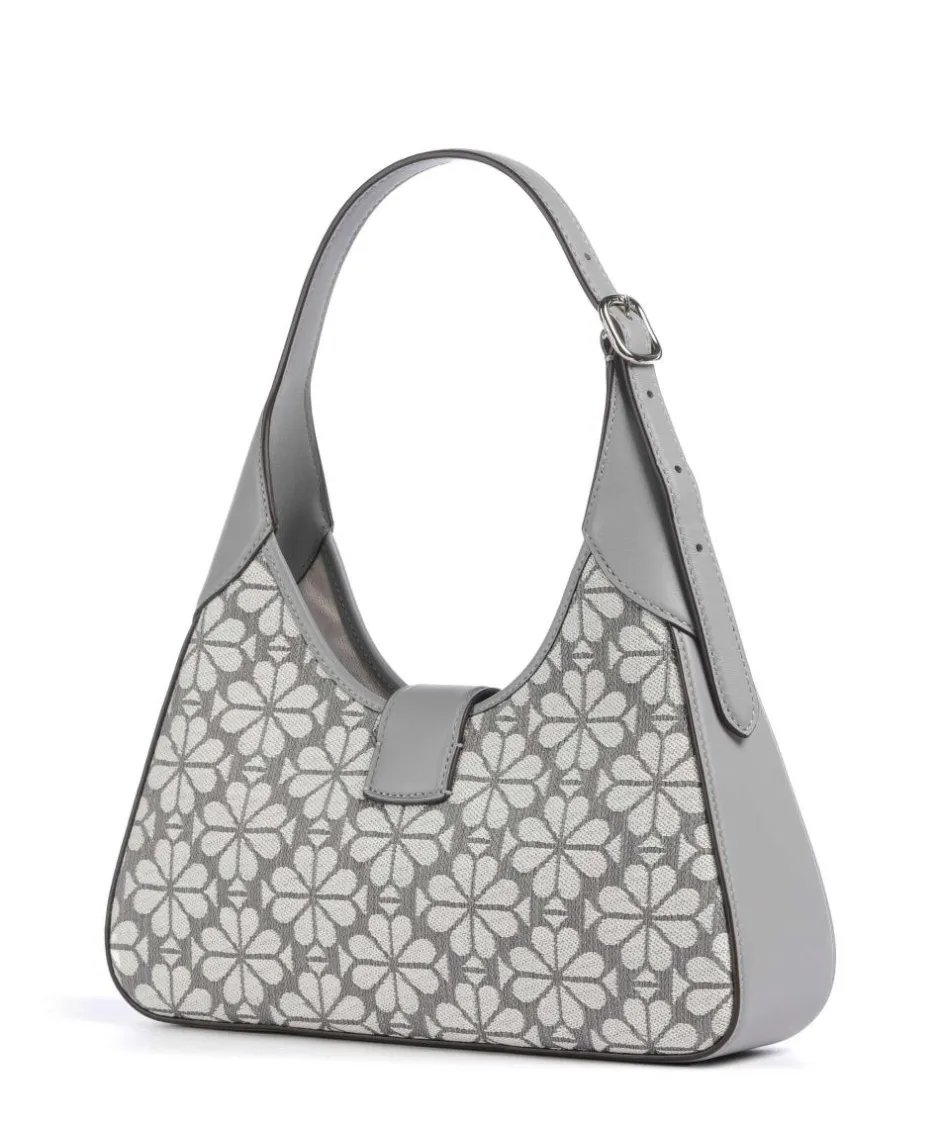 Kate Spade New York Shoulder Bags-Spade Flower Jacquard Shoulder bag fabric, fine grain cow leather