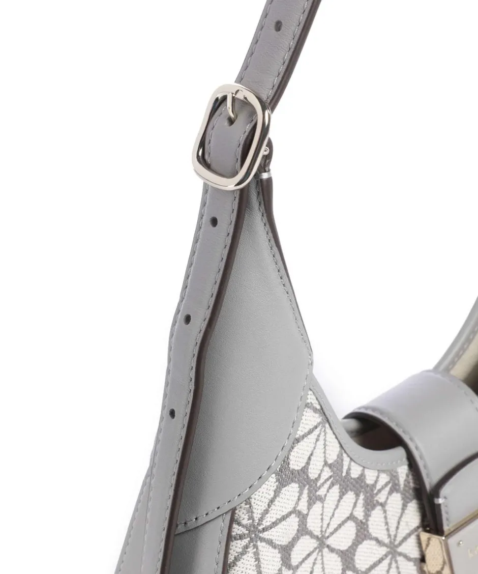Kate Spade New York Shoulder Bags-Spade Flower Jacquard Shoulder bag fabric, fine grain cow leather