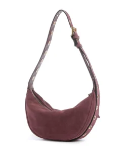 Abro Shoulder Bags|Crossbody Bags-Suede By My Side Small Shoulder bag brushed leather