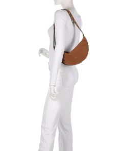Abro Shoulder Bags|Crossbody Bags-Suede By My Side Small Shoulder bag brushed leather