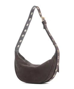 Abro Shoulder Bags|Crossbody Bags-Suede By My Side Small Shoulder bag brushed leather