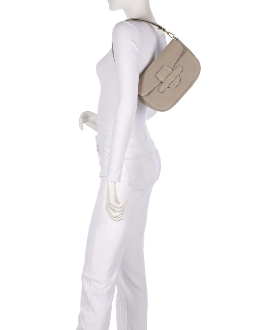 Abro Shoulder Bags|Crossbody Bags-Suede Camilla Shoulder bag brushed leather