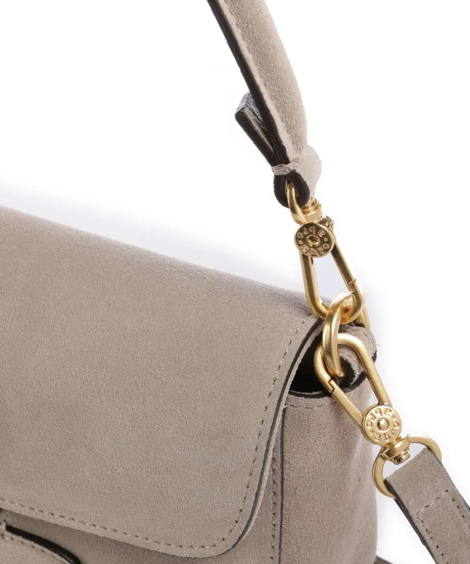 Abro Shoulder Bags|Crossbody Bags-Suede Camilla Shoulder bag brushed leather