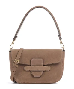 Abro Shoulder Bags|Crossbody Bags-Suede Camilla Shoulder bag brushed leather