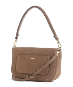 Abro Shoulder Bags|Crossbody Bags-Suede Camilla Shoulder bag brushed leather
