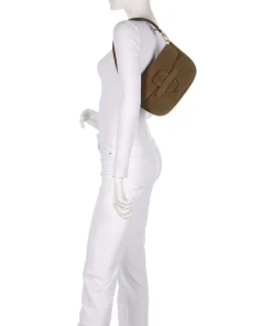 Abro Shoulder Bags|Crossbody Bags-Suede Camilla Shoulder bag brushed leather