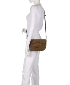Abro Shoulder Bags|Crossbody Bags-Suede Camilla Shoulder bag brushed leather
