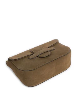 Abro Shoulder Bags|Crossbody Bags-Suede Camilla Shoulder bag brushed leather