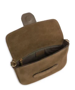 Abro Shoulder Bags|Crossbody Bags-Suede Camilla Shoulder bag brushed leather