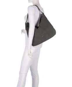 Abro Shoulder Bags|Hobo Bags-Suede Carina Hobo bag brushed leather