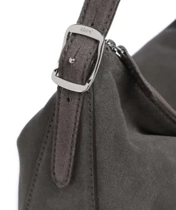 Abro Shoulder Bags|Hobo Bags-Suede Carina Hobo bag brushed leather