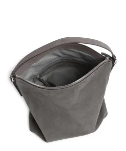 Abro Shoulder Bags|Hobo Bags-Suede Carina Hobo bag brushed leather