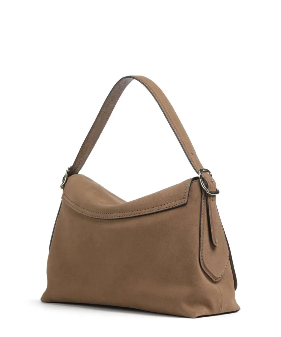 Abro Shoulder Bags|Hobo Bags-Suede Carina Hobo bag brushed leather