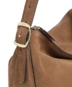 Abro Shoulder Bags|Hobo Bags-Suede Carina Hobo bag brushed leather