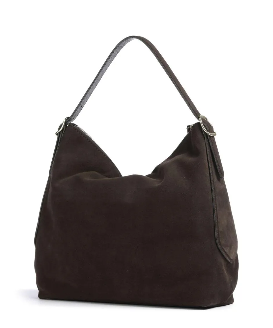 Abro Shoulder Bags|Hobo Bags-Suede Carina Hobo bag brushed leather