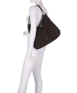Abro Shoulder Bags|Hobo Bags-Suede Carina Hobo bag brushed leather