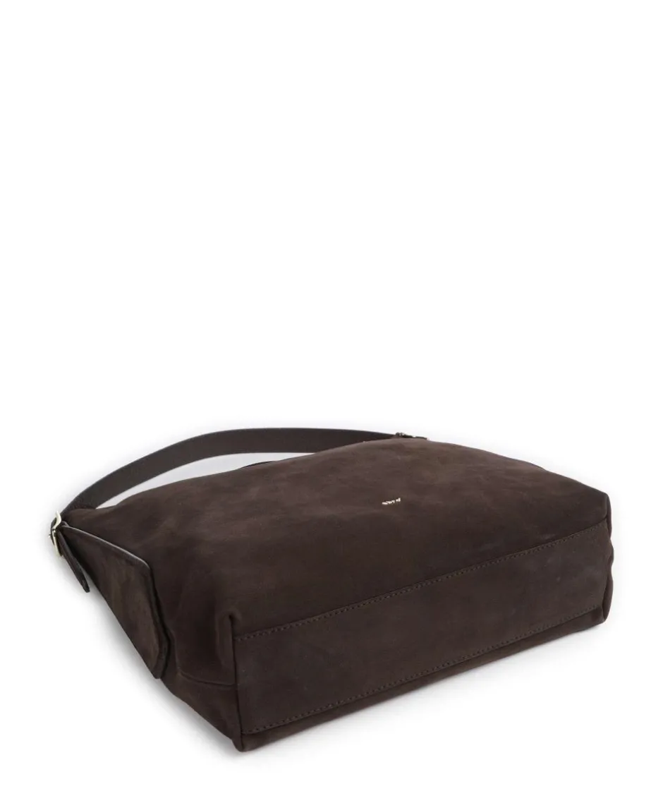 Abro Shoulder Bags|Hobo Bags-Suede Carina Hobo bag brushed leather