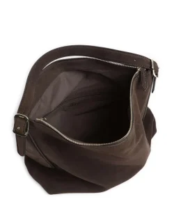Abro Shoulder Bags|Hobo Bags-Suede Carina Hobo bag brushed leather
