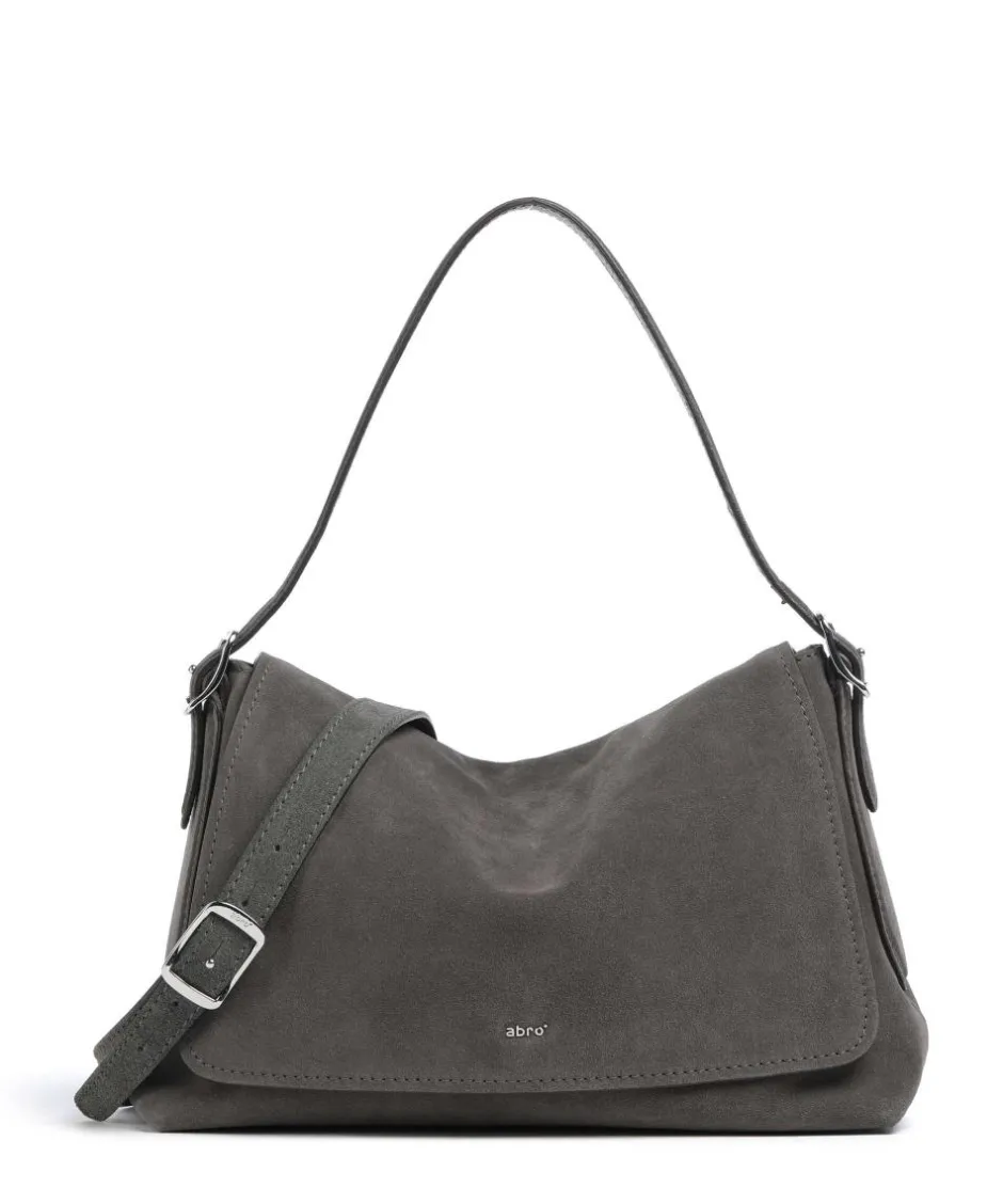 Abro Shoulder Bags|Hobo Bags-Suede Carina Hobo bag brushed leather