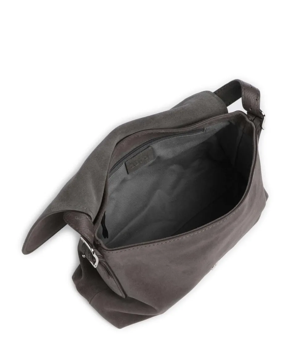 Abro Shoulder Bags|Hobo Bags-Suede Carina Hobo bag brushed leather
