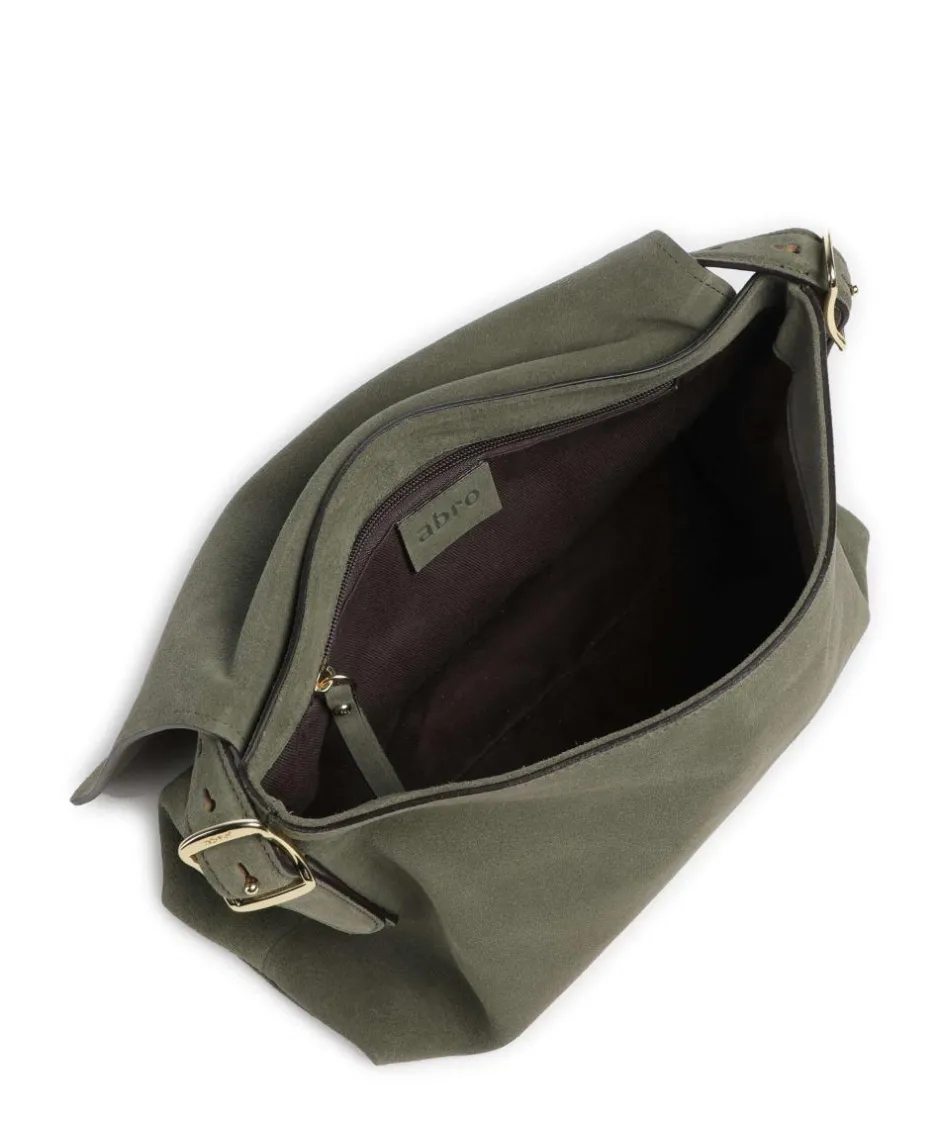 Abro Shoulder Bags|Hobo Bags-Suede Carina Hobo bag brushed leather