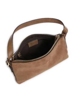 Abro Shoulder Bags|Crossbody Bags-Suede Carina Shoulder bag brushed leather