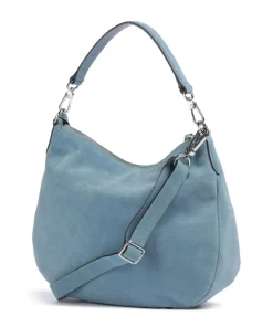 Abro Shoulder Bags|Hobo Bags-Suede Juna Hobo bag brushed cow leather