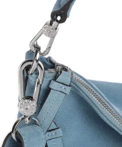 Abro Shoulder Bags|Hobo Bags-Suede Juna Hobo bag brushed cow leather