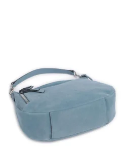 Abro Shoulder Bags|Hobo Bags-Suede Juna Hobo bag brushed cow leather