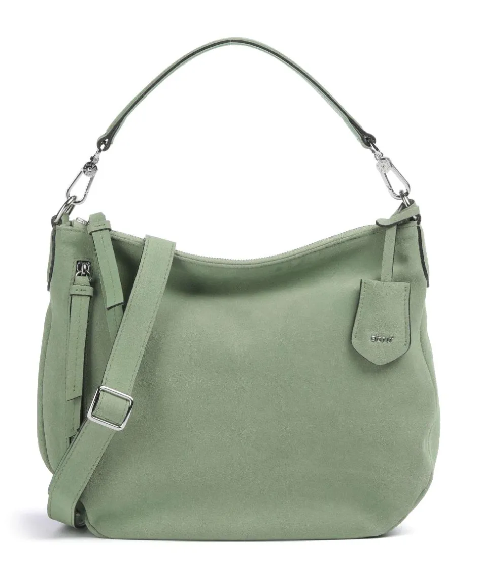 Abro Shoulder Bags|Hobo Bags-Suede Juna Hobo bag brushed cow leather
